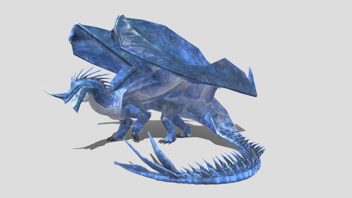 Blue Dragon 3D Model