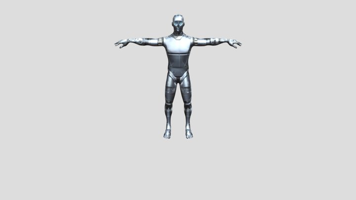 Humanoid Robot 3D Model