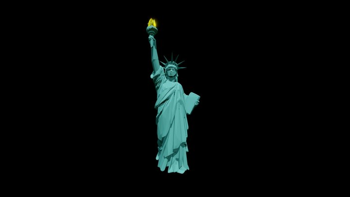 Statue of Liberty. NYC 3D Model