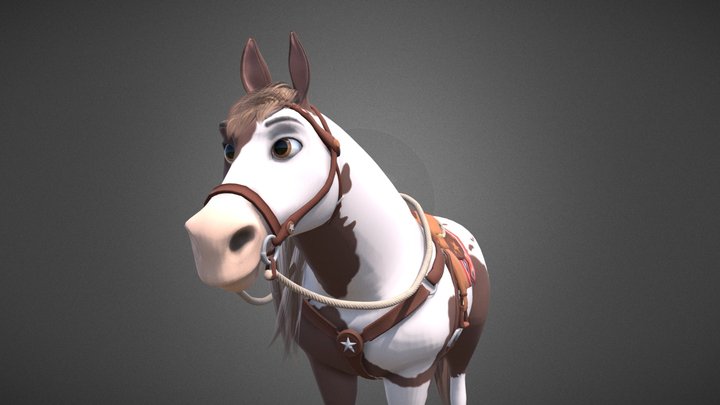 Horse Boomerang 3d 3D Model