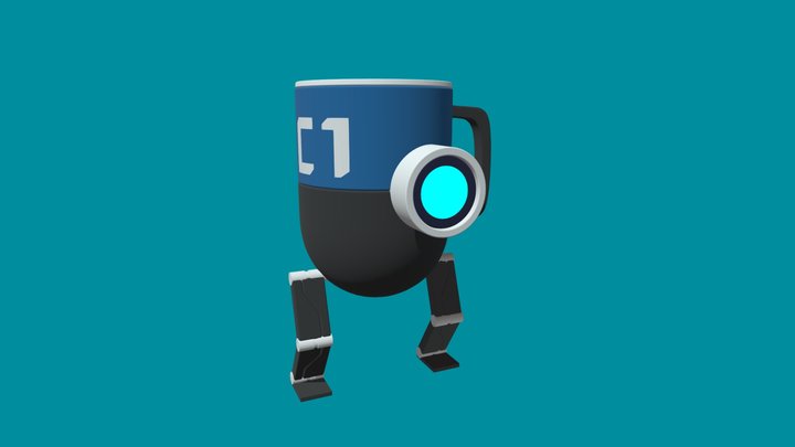 Coffee robot companion 3D Model