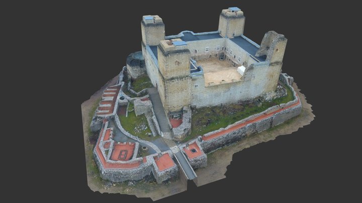 The fortress of Diósgyőr 3D Model