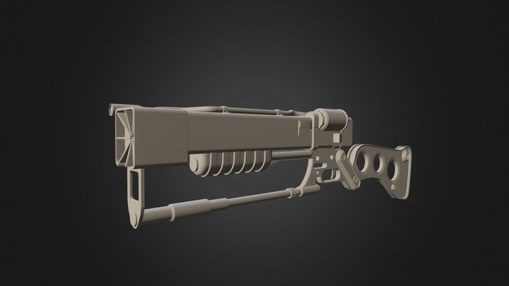 Fallout Laser Rifle 3D Model