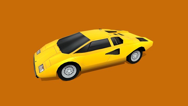 Lamborghini Countach LP-400 3D Model