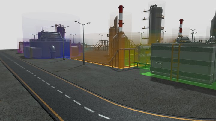 Refinaria_com_Loops 3D Model