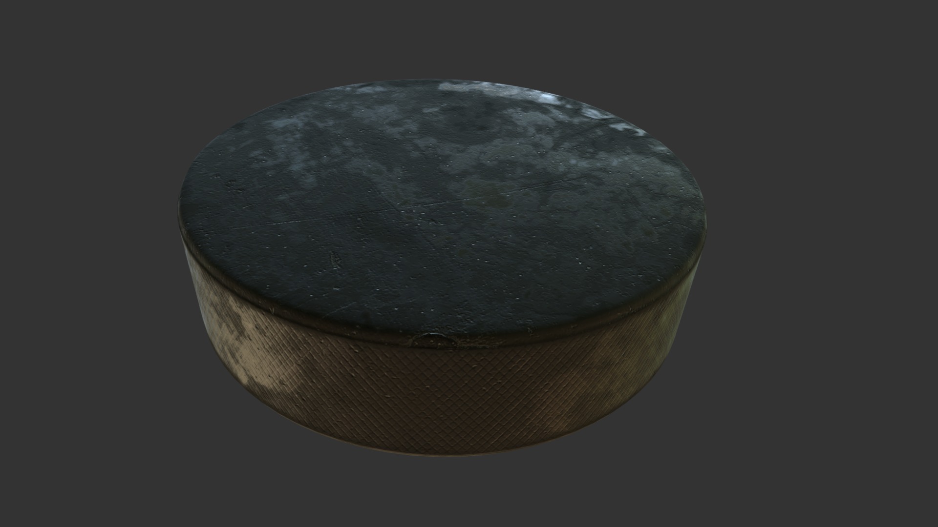 3D model Hockey puck - This is a 3D model of the Hockey puck. The 3D model is about a planet in space.