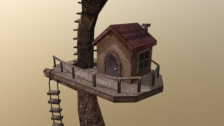 Scorched Treehouse 3D Model