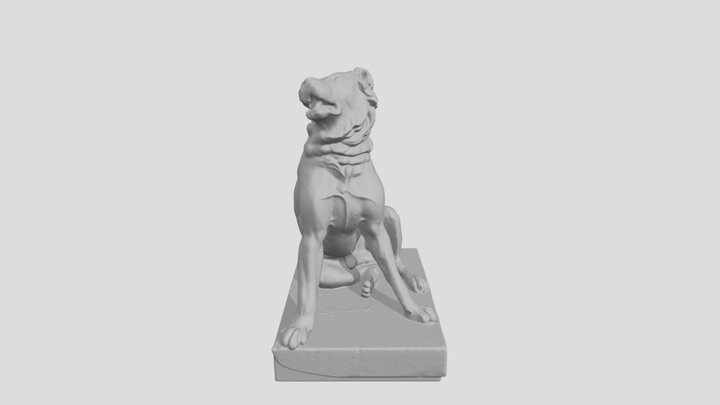 Guard Dog Statue - Sewerby Hall (Model Only) 3D Model