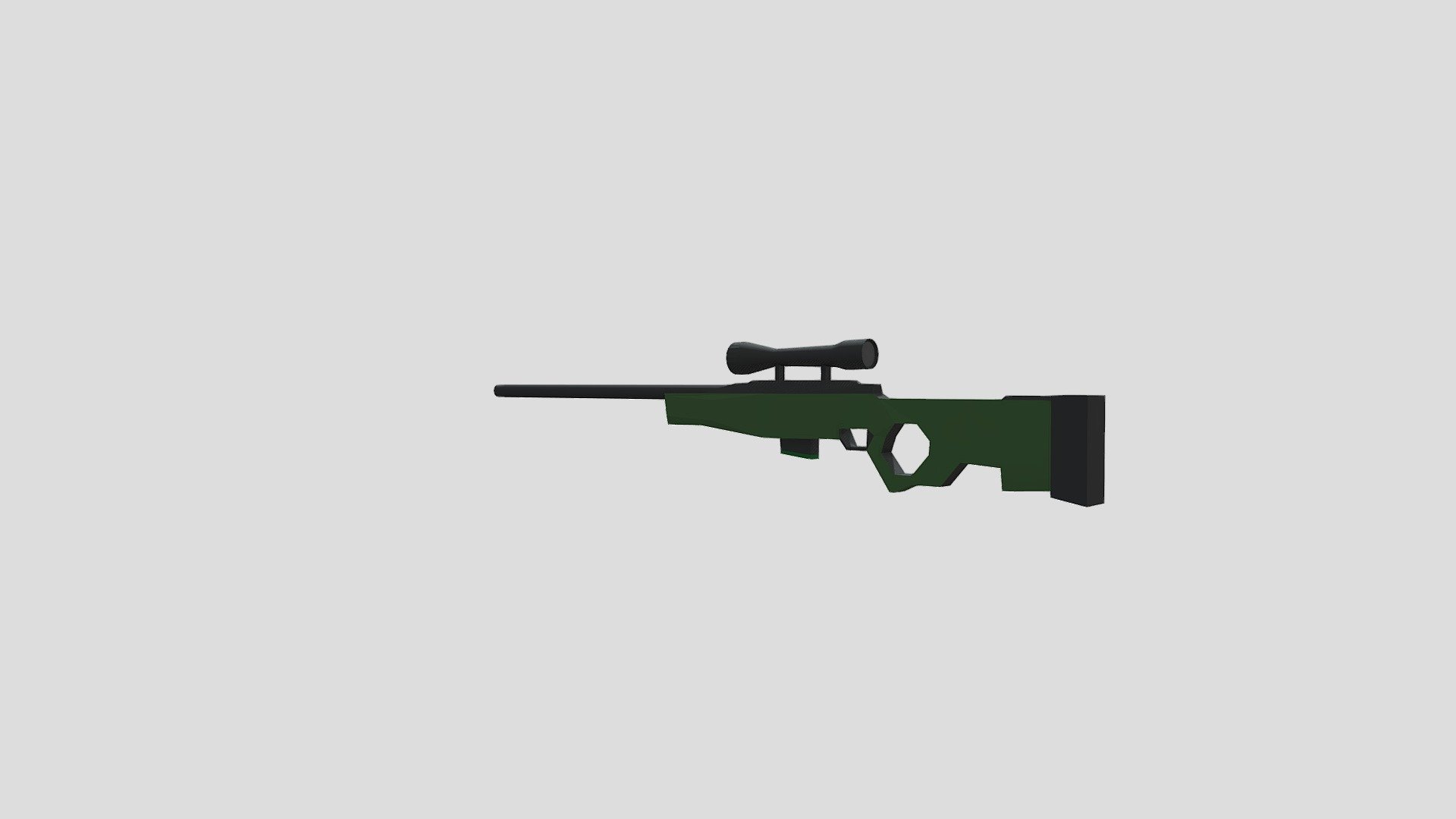 Low Poly AWP - 3D model by zChristixn [0d40e47] - Sketchfab