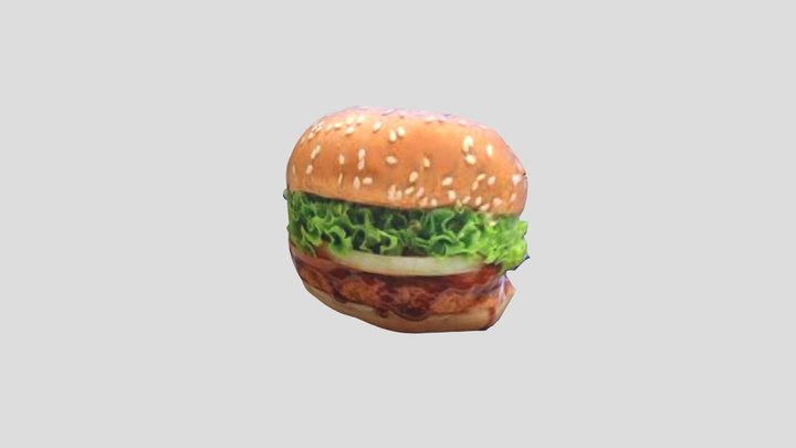 Beef Burger 3D Model