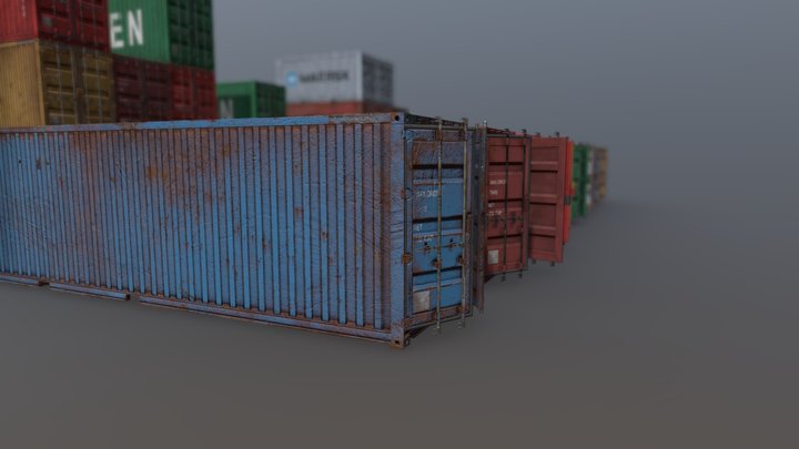 Container Pack 3D Model
