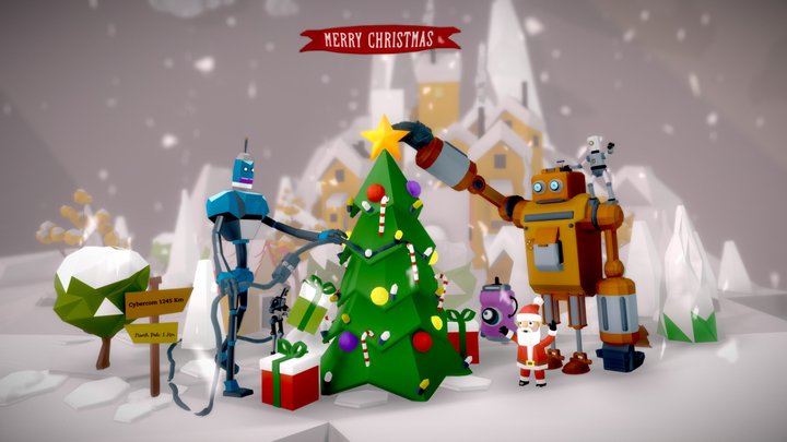God Jul Frukost/Connected Christmas 3D Model
