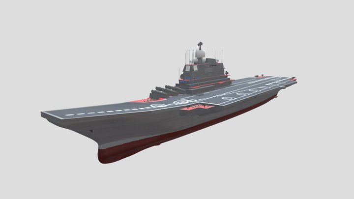 Russian Aircraft Carrier(Project 11434.2) 3D Model