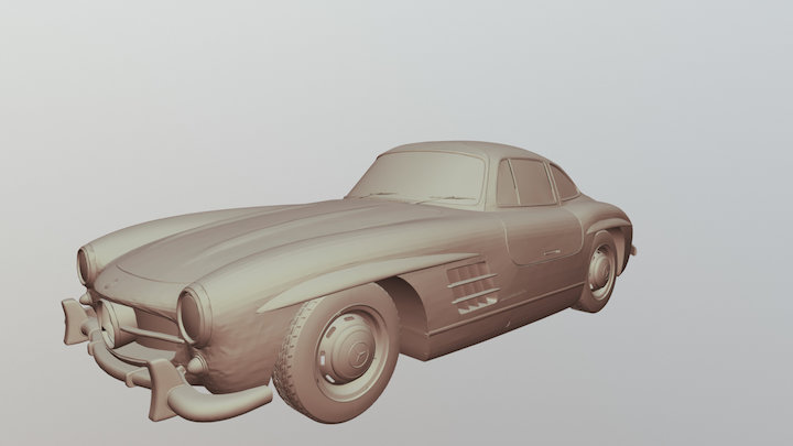 Mercedes- Benz 300 SL – Modello 3D gratuito STL