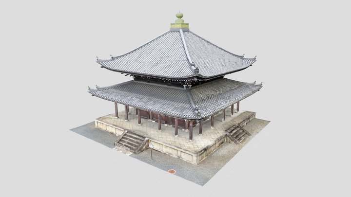 知恩院 経蔵外観 - Chionin Kyouzou exterior 3D Model