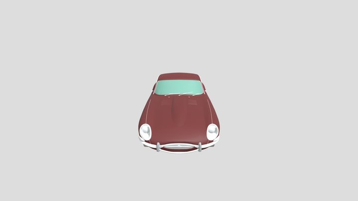 Jaguar E-Type Coupe 1960s for 3D-printing