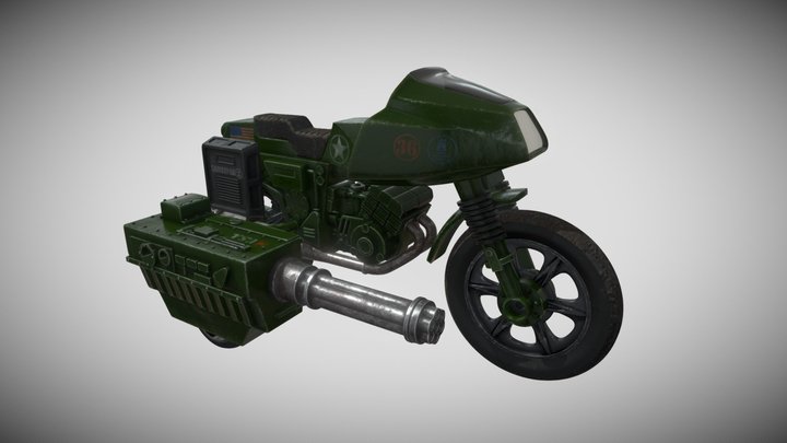G.I. Joe RAM Motorcycle 3D Model