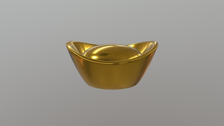 Gold Bar 3D Model
