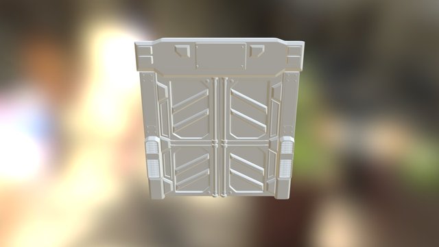 Door-sci Fi V2 3D Model
