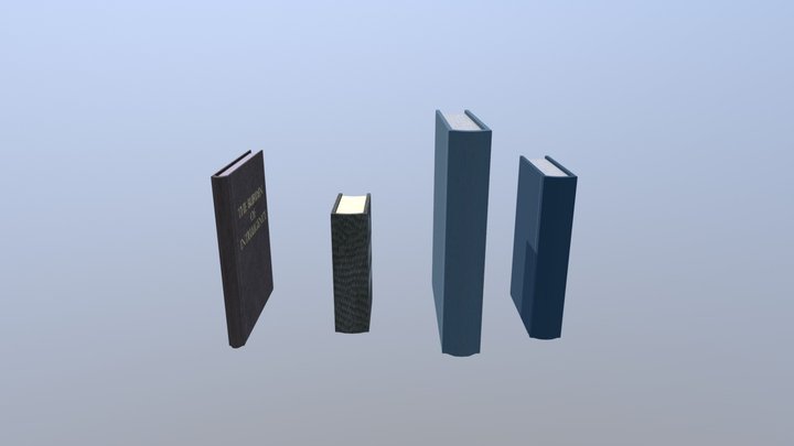 Pretentious Books 3D Model
