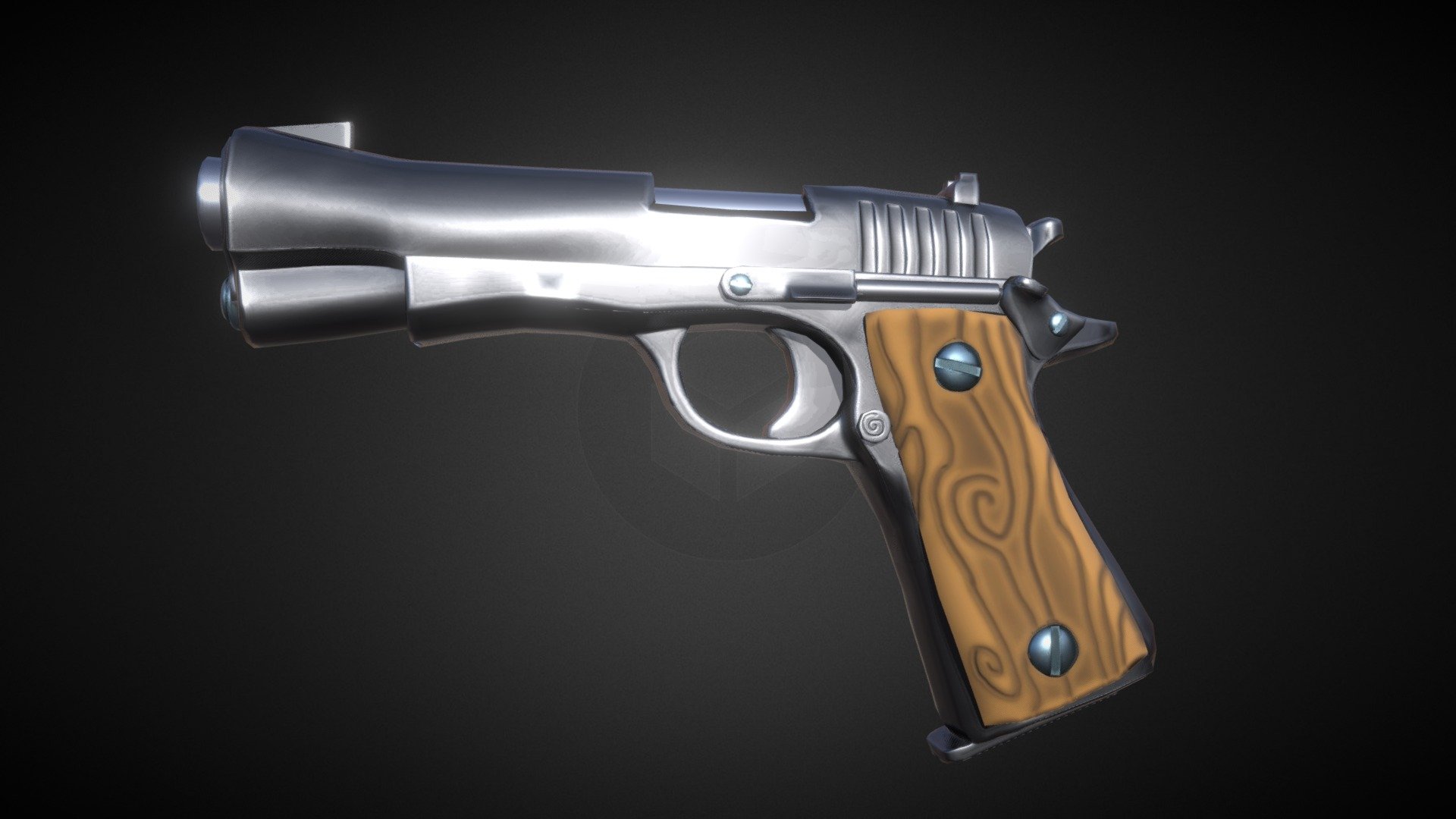 Stylized Pistol M1911 - Download Free 3D model by Vesper 3D (@damkung13 ...