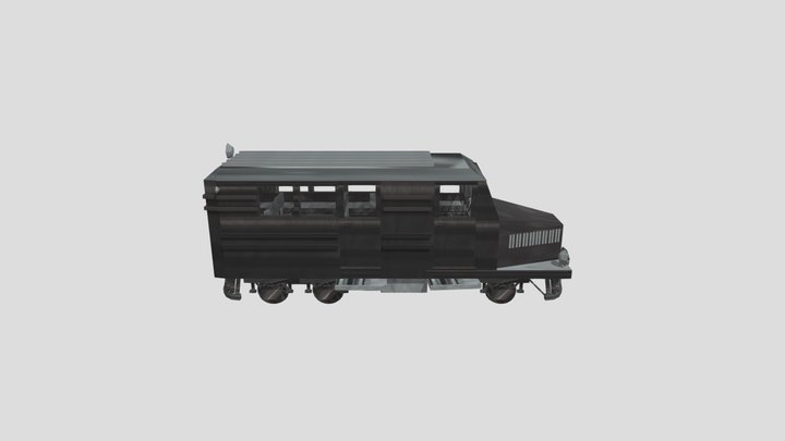 Поезд вагон 3D Model