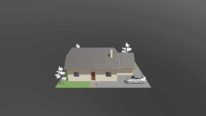 Maison Exterieur Finie 3D Model
