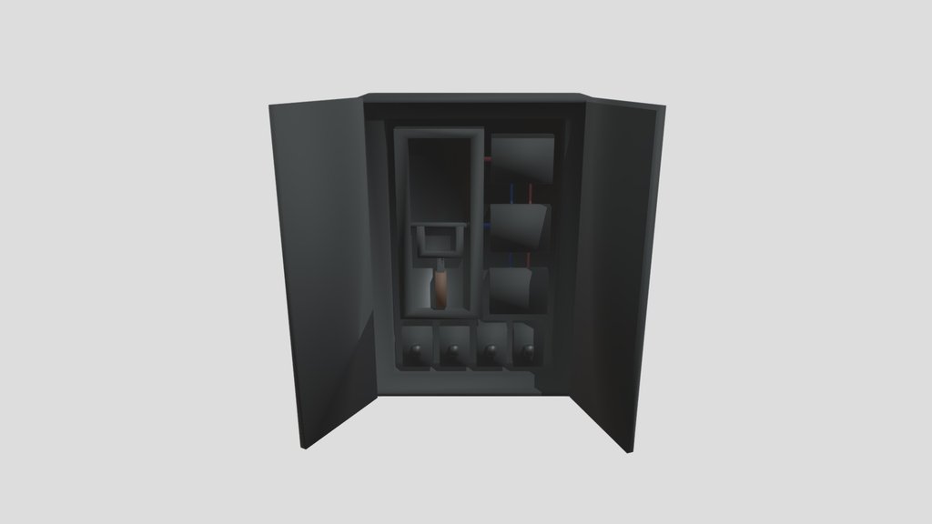 Electricalcabinet Lowpoly