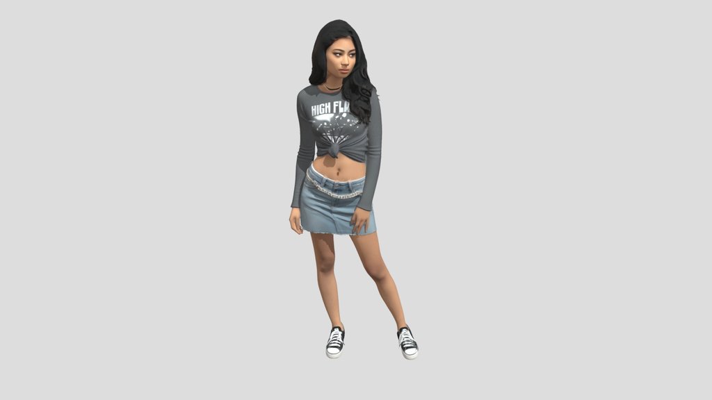 Knot-Front Graphic Tee Street Style