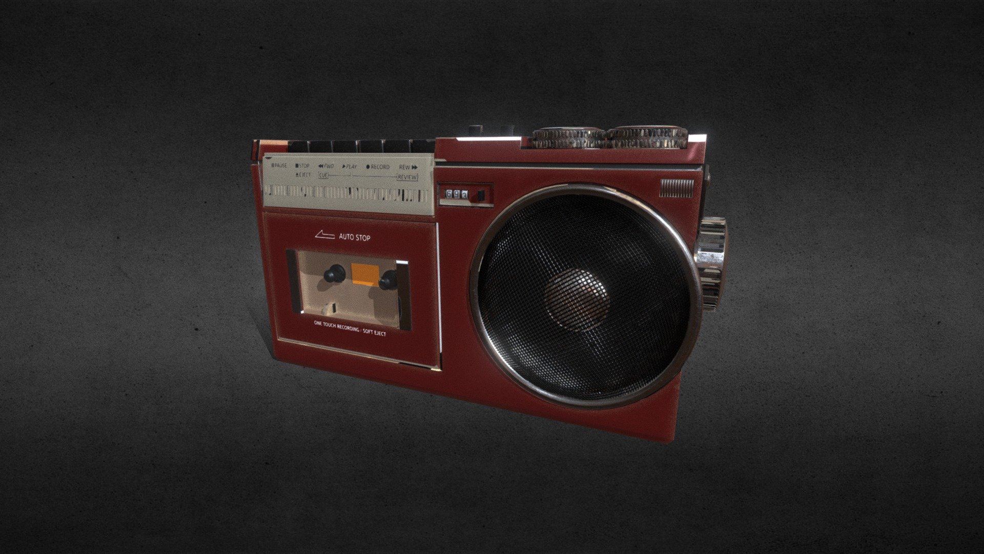 Vintage Cassette Player 1 Download Free 3D model by Tejay21 [0d468bc