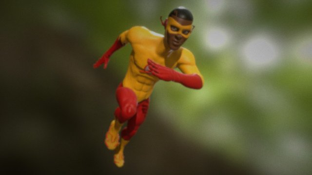 "Rebirth" Kid Flash 3D Model