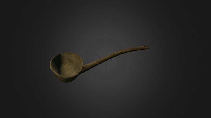 0169 Половник 3D Model