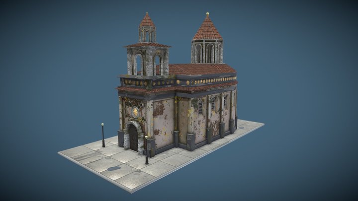 Abandoned Church 3D Model