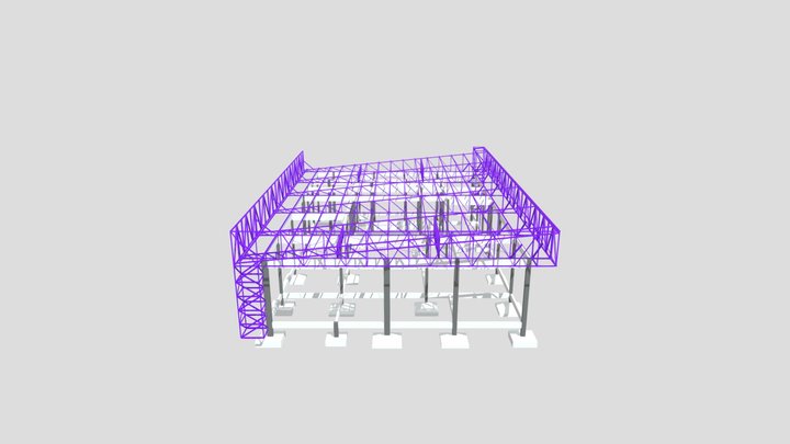3d estrutural escritorio 3D Model