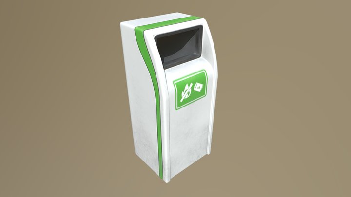 Recycle Trash Bin 3D Model