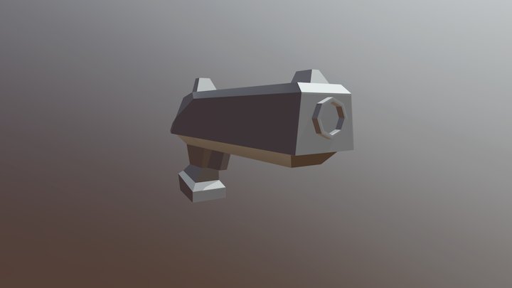 Lowpoly Pistol 3D Model