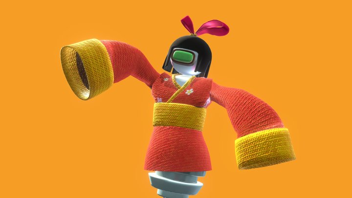 Robot ghost girl DJ幽霊ガール 3D Model