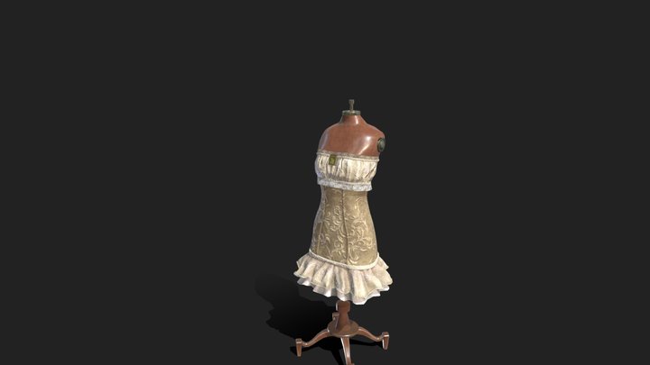 Vintage dress 3D Model