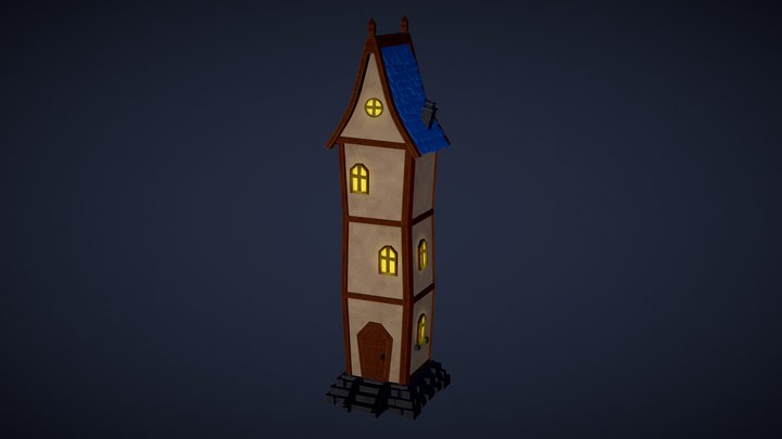 Stylized House 3D Model