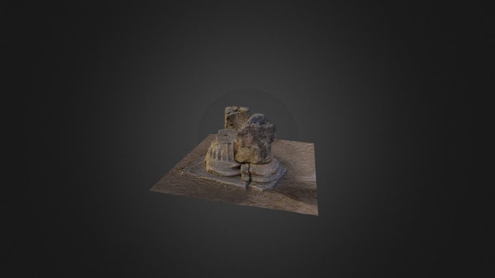 Columnes del Fòrum de la Colònia( Photoscan) 3D Model