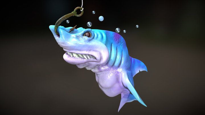 Shark Dude 3D Model