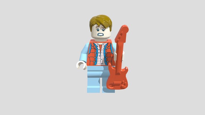 Lego Marty McFly 3D Model