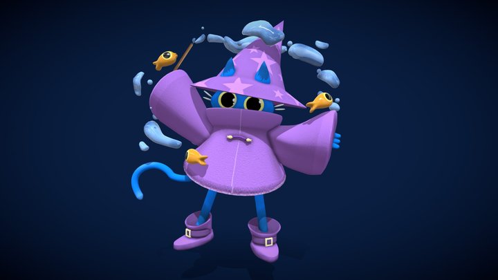 Magical Cat 3D Model