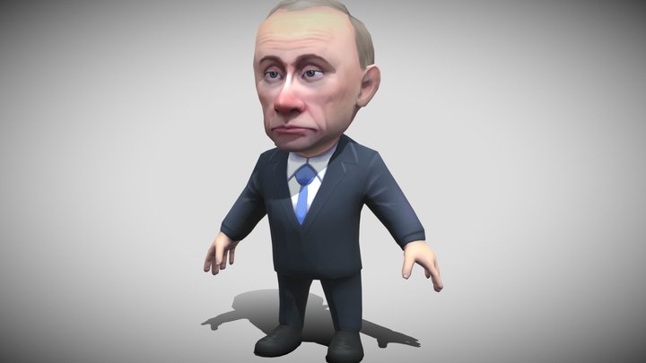 Chibii politicians - Putin 3D Model