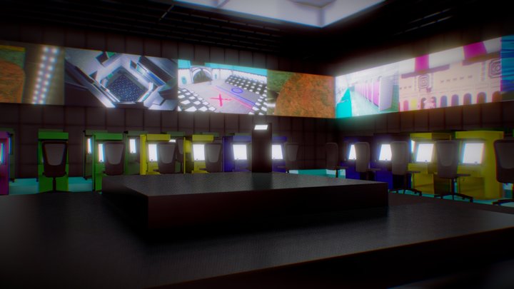 Squid Game: Control Room 3D Model