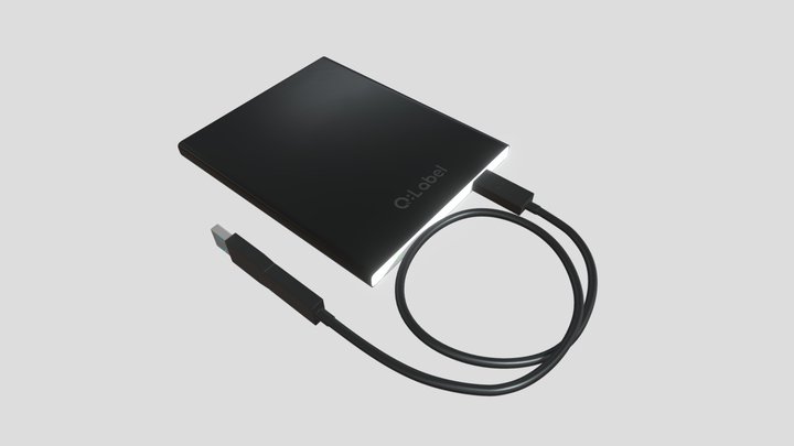 Label Usb Hard Disk 3D Model