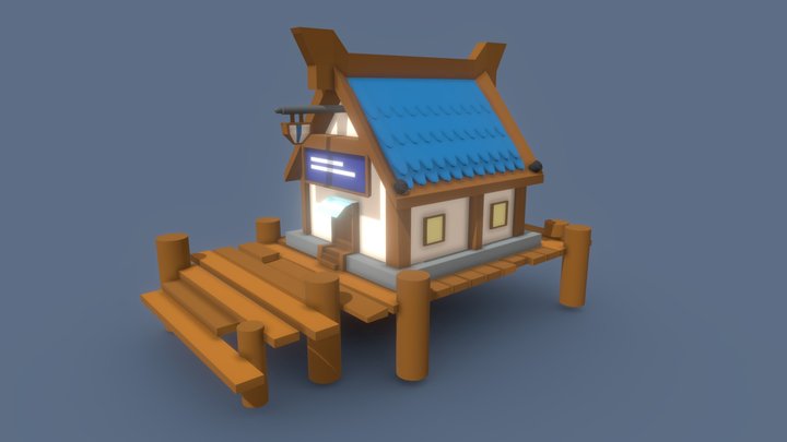 Fisher Cabin 3D Model