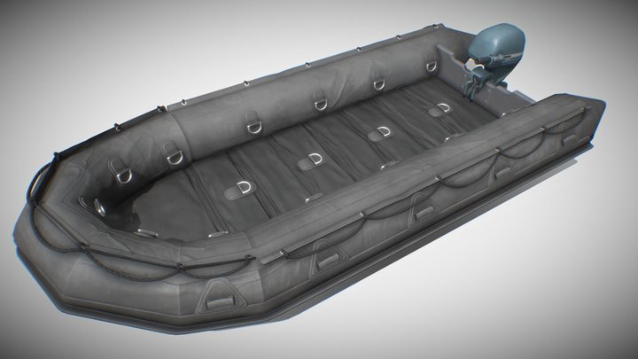 Assault Boat 3D Model
