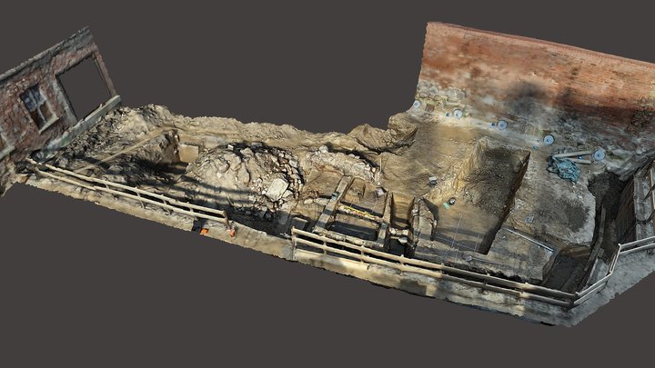 Kloster Kyritzviertel, Grabung Ostseite 03/2024 3D Model