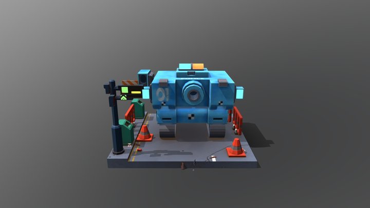 Policia_Low 3D Model